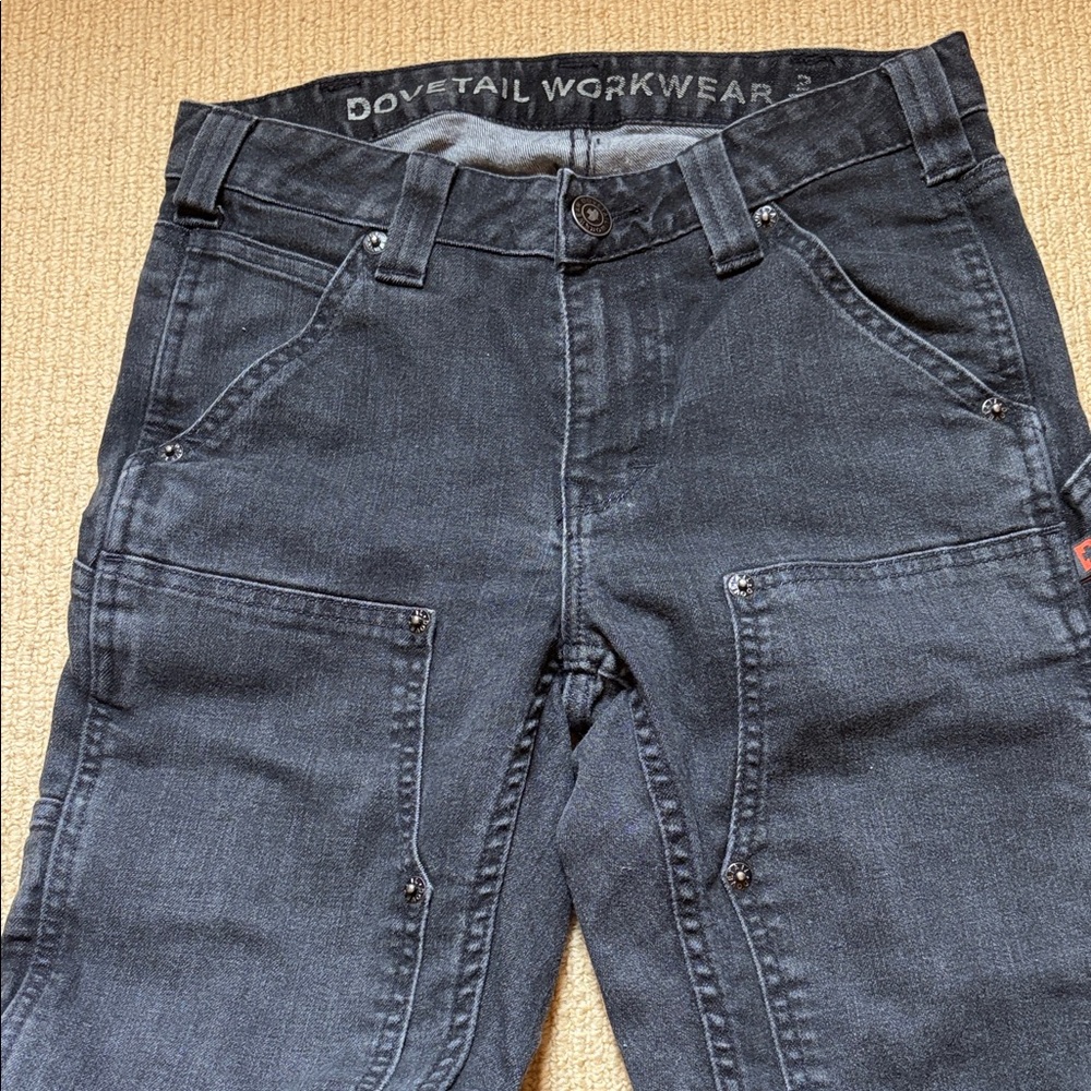 Dovetail Workwear Women's Gray Straight Leg Pants